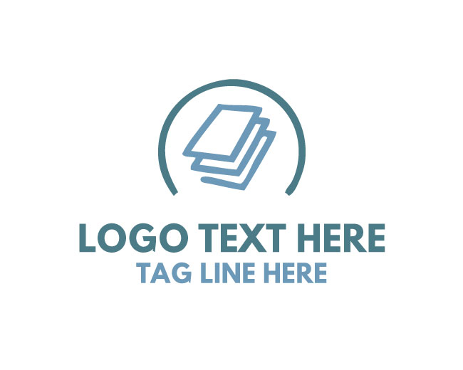 Paper Sheet Icon Logo