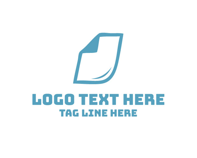 Paper Edge Fold Logo