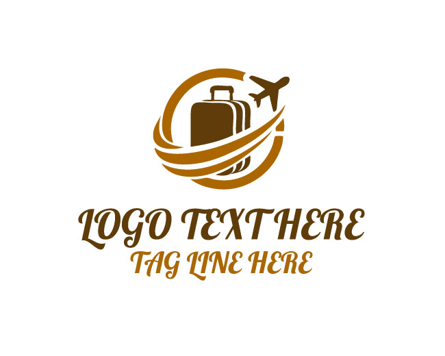  Suitcase Travel Bag Logo
