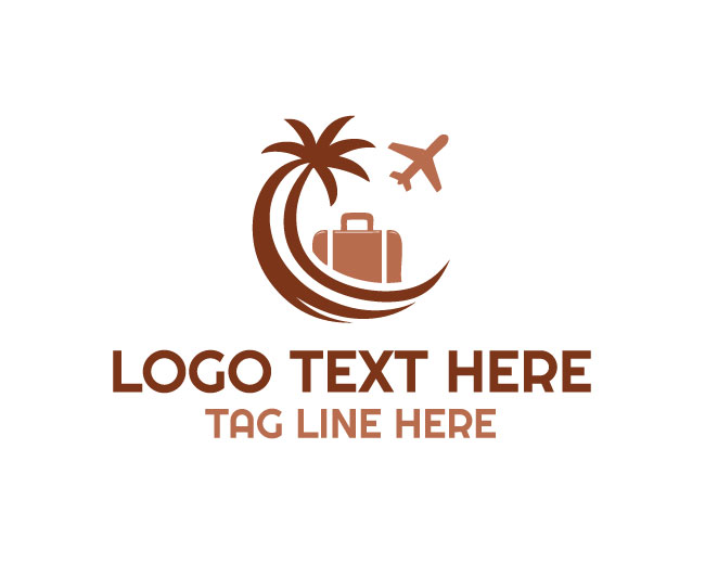 Travel Airplane Bag Logo