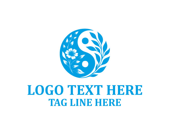 Yin Yang Circle Logo