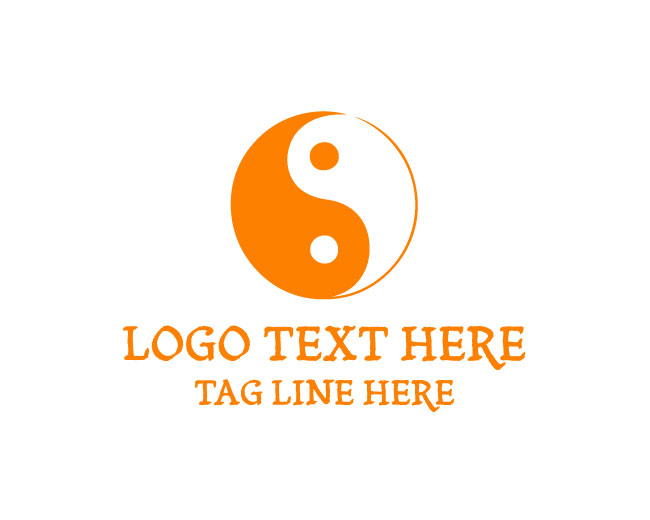 Yin Yang Minimal Logo