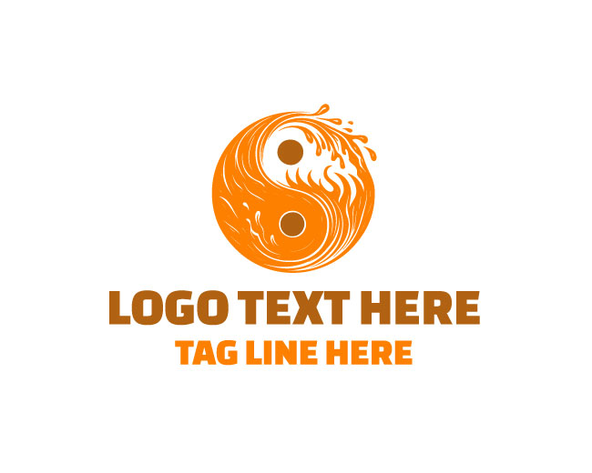 Yin Yang Abstract Logo