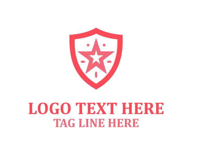 Modern Shield Star Logo