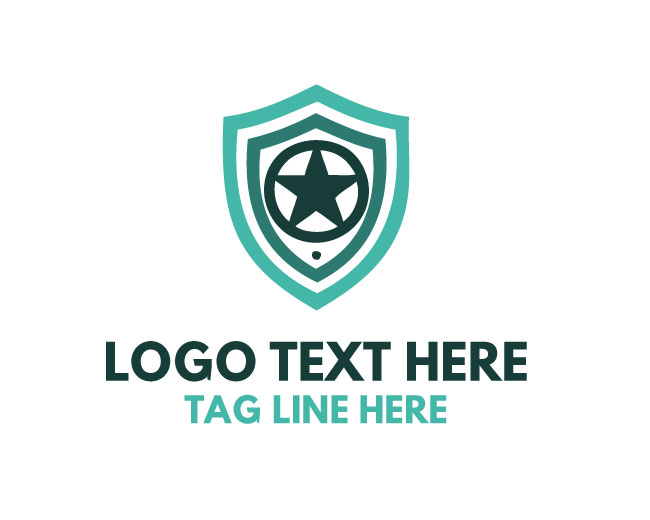 Emblem Shield Star Logo