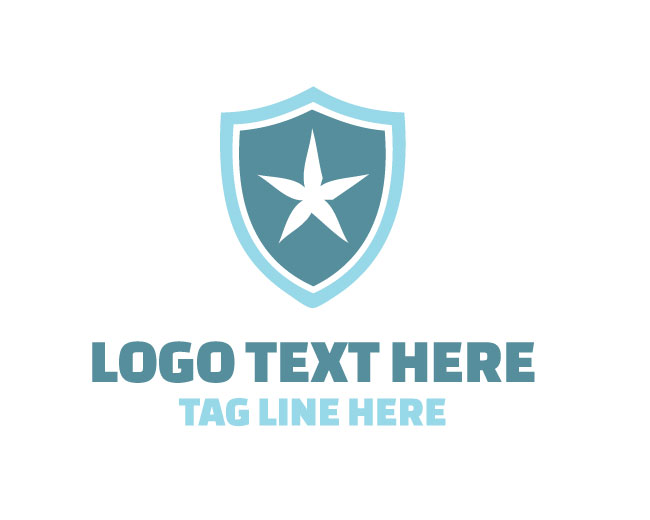 Tech Shield Star Logo