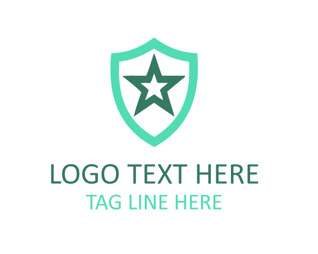 Digital Shield Star Logo