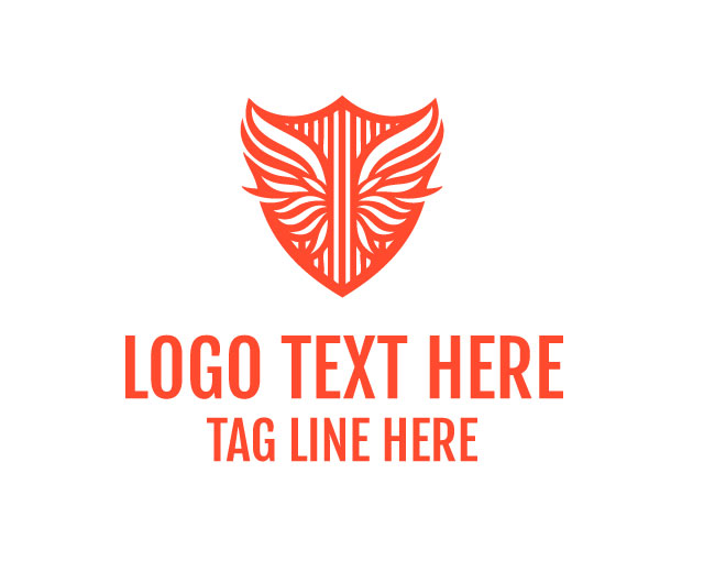 Modern Wings Shield Logo