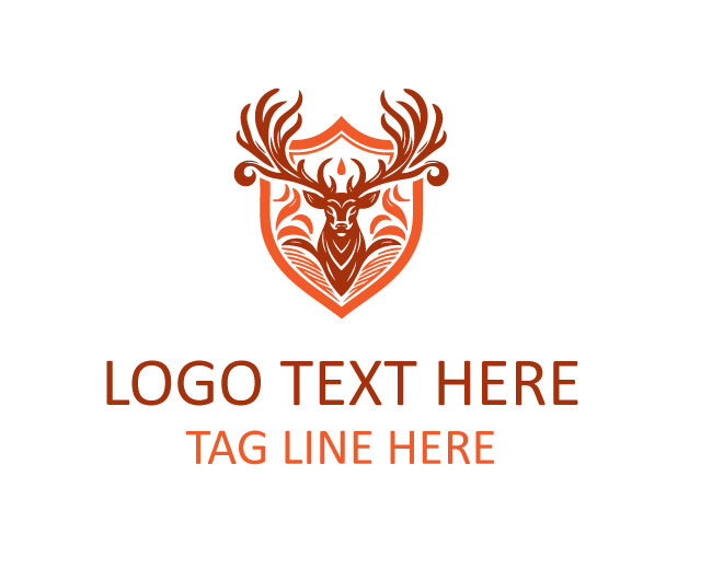 Deer Antler Shield Logo