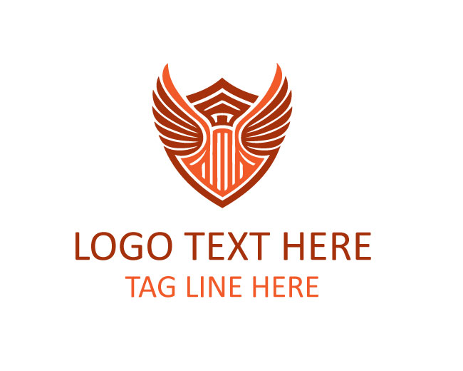 Tech Wings Shield Logo