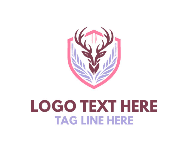  Deer Antler Premium Shield Logo