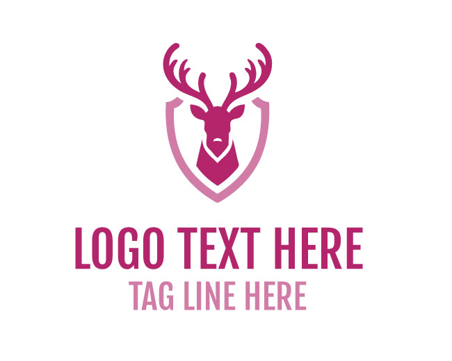 Deer Antler Classic Shield Logo