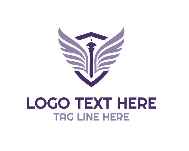 Edge Wings Shield Logo