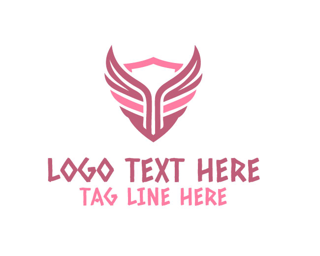 Vector Wings Shield Logo