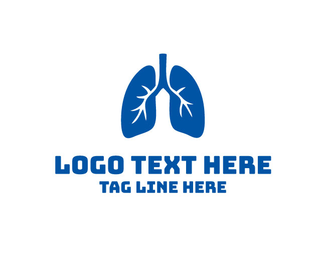 Lungs Breathing Logo