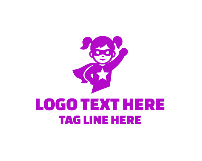 Super Hero Kid Fun Logo
