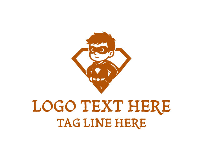Super Hero Kid Cape Logo