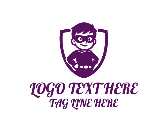 Super Hero Kid Dynamic Logo