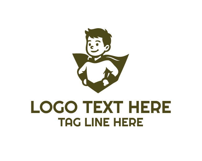 Super Hero Kid Star Logo