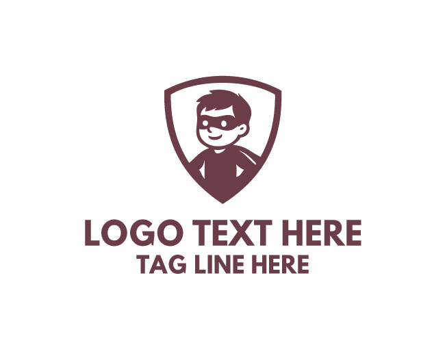 Super Hero Kid Strong Logo