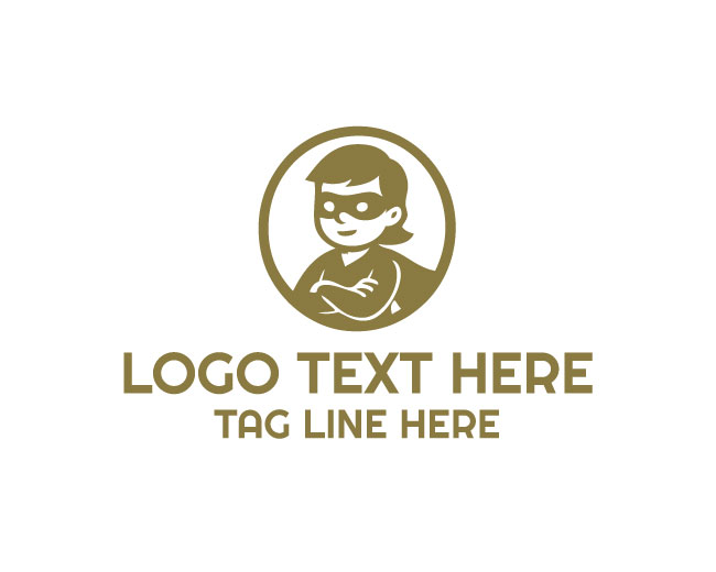 Super Hero Kid Fantasy Logo