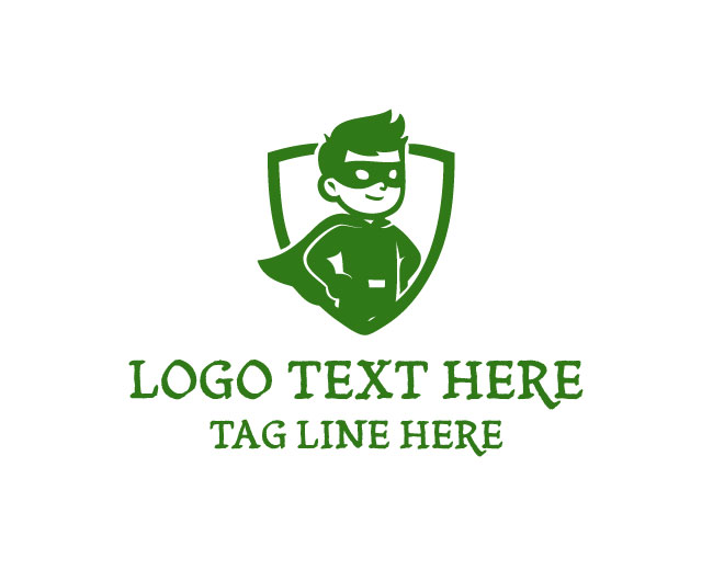 Super Hero Kid Fun Logo