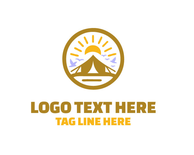  Survival sunset camping  Logo