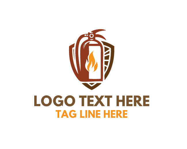 Fire Extinguisher Industrial Logo
