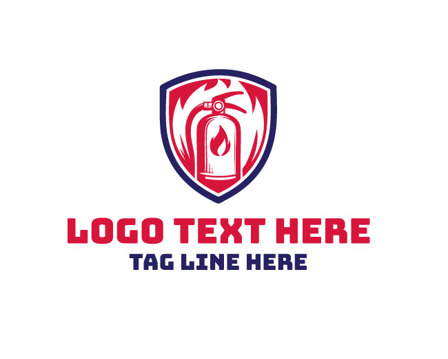 Fire Extinguisher Security Logo