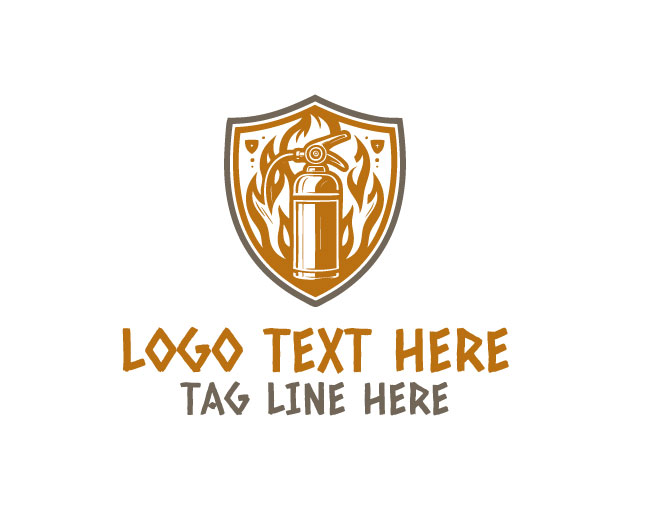 Fire Extinguisher Equipment Logo