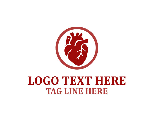 Minimal Human Heart Logo