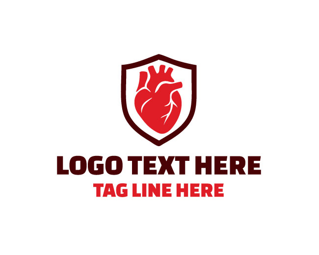 Solid Human Heart Logo