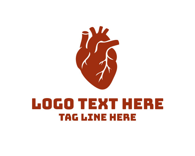 Abstract Human Heart Logo