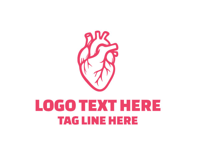 Unique Human Heart Logo