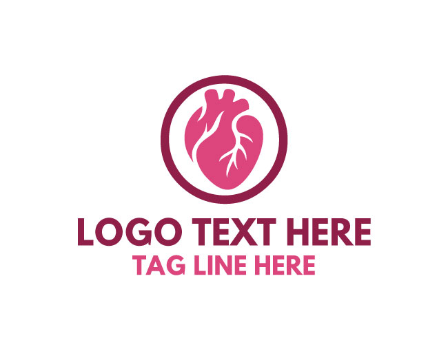 Clinical Style Human Heart Logo