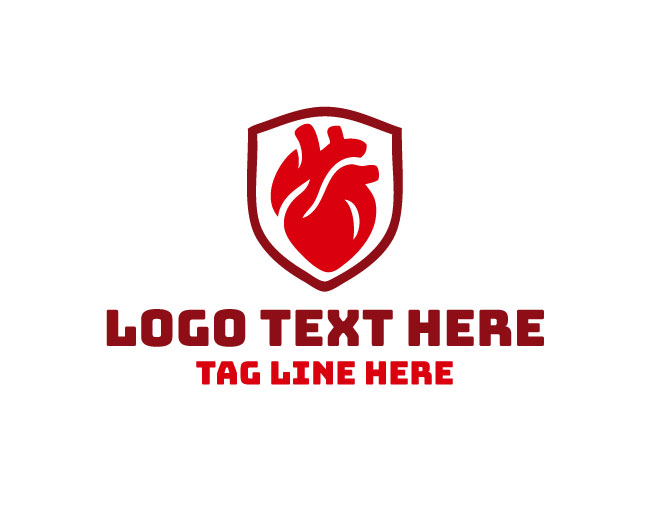 Organic Structure Human Heart Logo