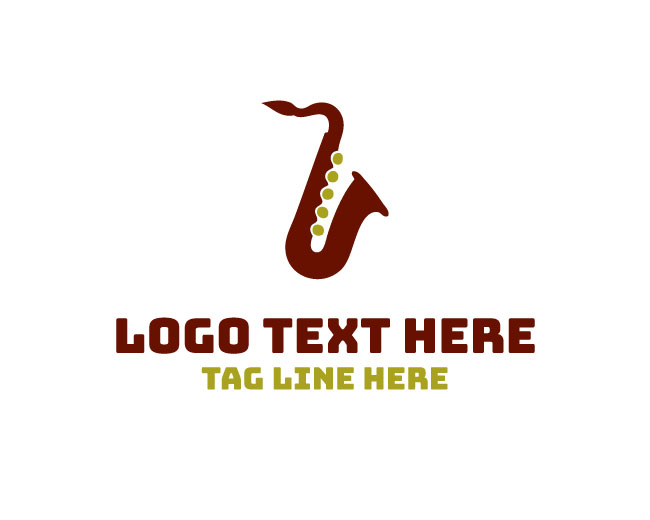 Minimal Saxophone Logo