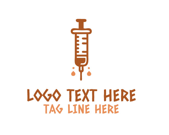 Syringe Doctor Medical Logo