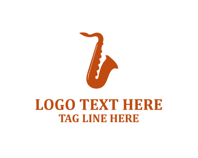 Abstract Saxophone Logo