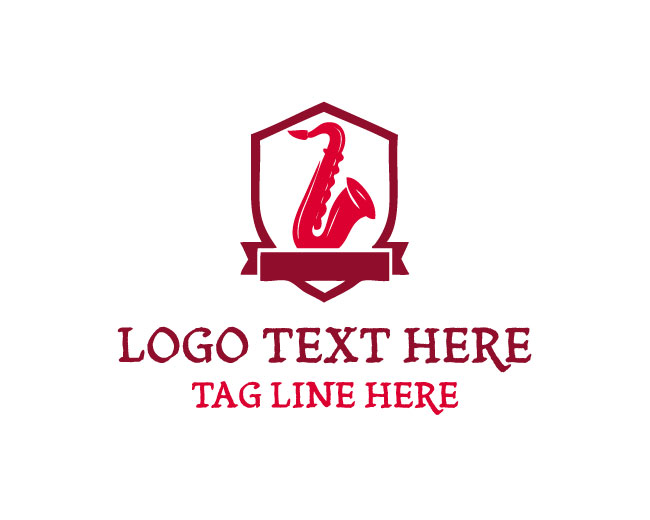 Flat Saxophone Logo