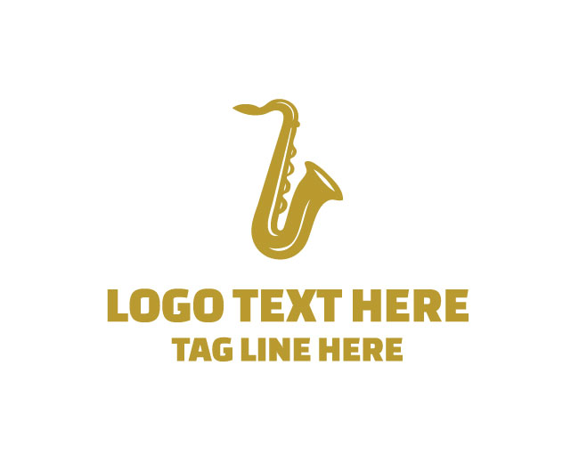 Dynamic Saxophone Logo
