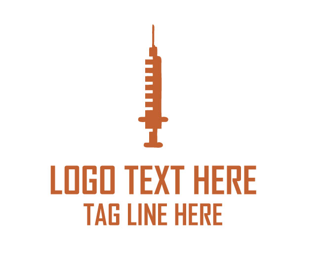  Syringe Abstract Medical Logo