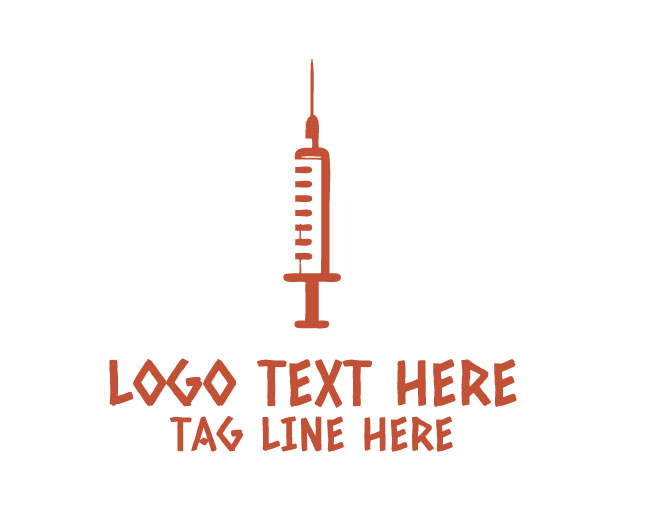 Syringe Clinical Medical Logo