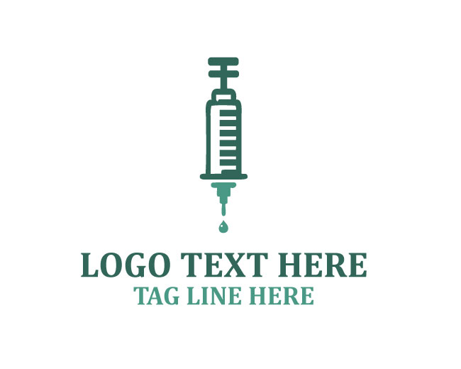  Syringe Pharma Medical Logo