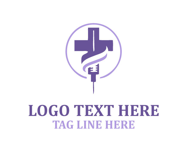  Syringe Plus Medical Logo