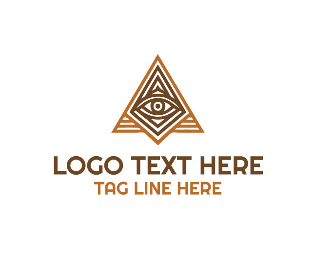 Pyramid Eye Egyptian Logo