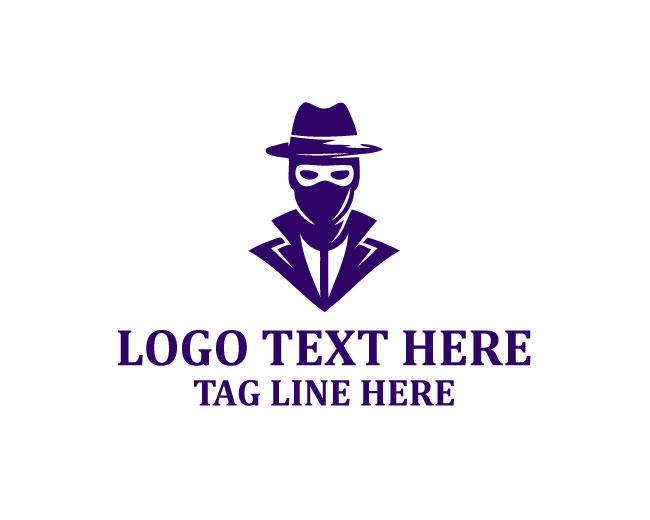 Burglar Night Shadow Logo