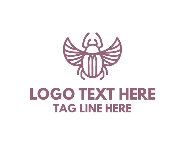 Scarab Egyptian Logo