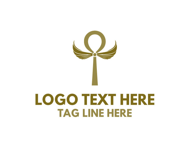 Ankh Egyptian Symbol Logo