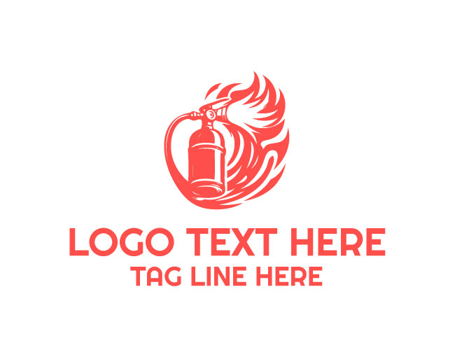 Fire Extinguisher Equipment Logo